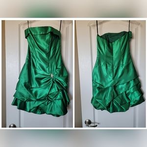 Jessica McClintock Emerald Green Dress Size 5